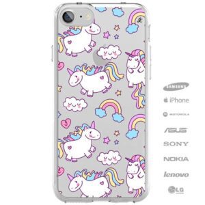 Capinha de celular unicórnios fofos