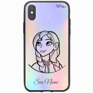 Capa Holográfica Personalizada Princesas Disney - Ana - Frozen