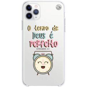 Capinha de Celular O tempo de Deus é perfeito