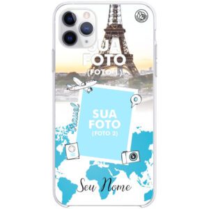 Capinha Personalizada com foto - Stickers Viagem Blue