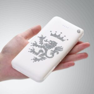 Carregador Portátil Power Bank Personalizado (10000mAh) Rebelde RBD Dragão Silver