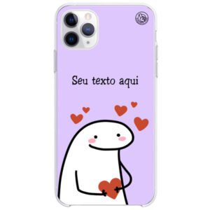 Capinha Flork Corações personalizada com frase