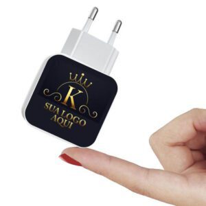 Carregador Turbo Duplo Personalizado com logo