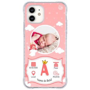 Capinha Personalizada Foto Meu Bebê Rosa