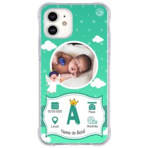 Capinha Personalizada Foto Meu Bebê-Verde