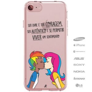 Capinha para Celular Meninas beijando na boca-0