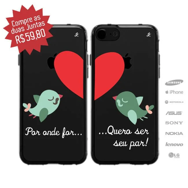 Capinha para Celular Por onde for - Meninos-1060