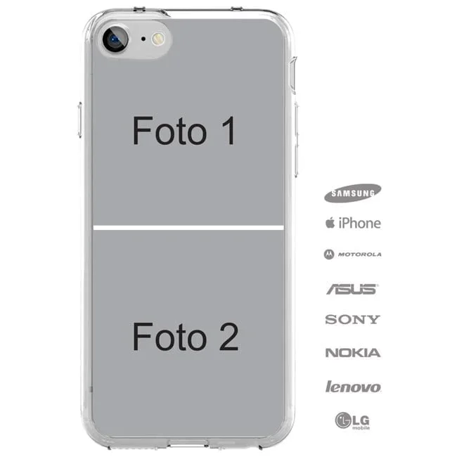 Capinha para Celular com Foto Personalizada (2 fotos)-1286