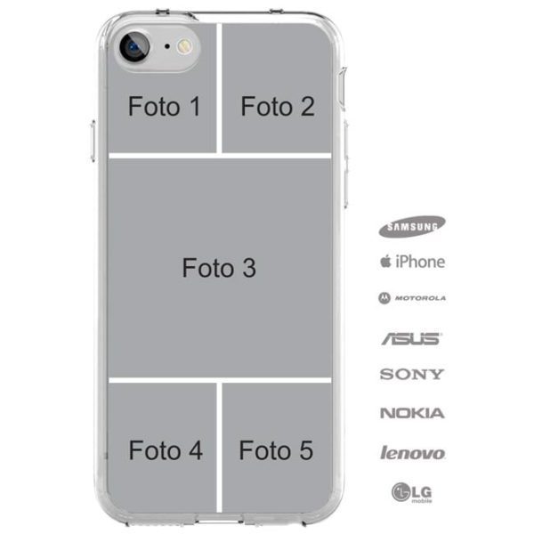 Capinha para Celular com Foto Personalizada (5 fotos)-1310