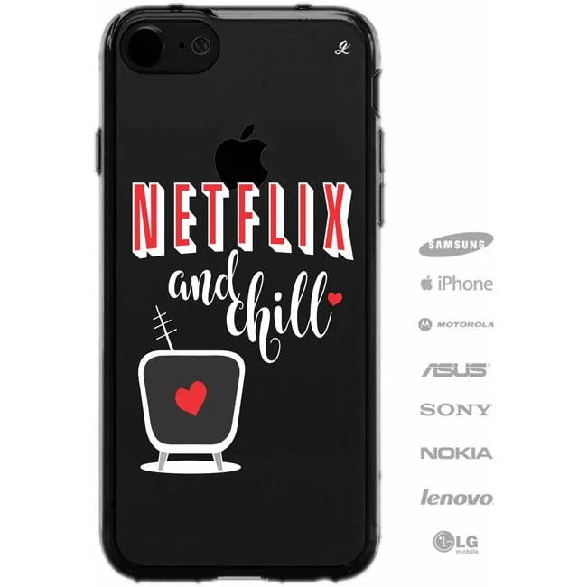 Capinha para Celular Netflix and chill-1497