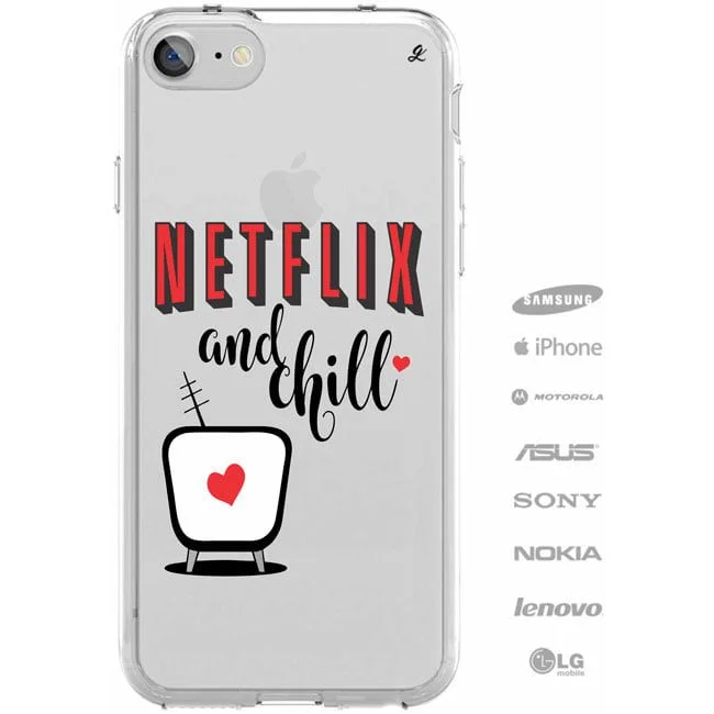 Capinha para Celular Netflix and chill-0