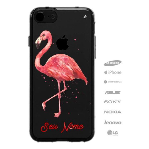 Capinha Personalizada Nome Flamingo-1790
