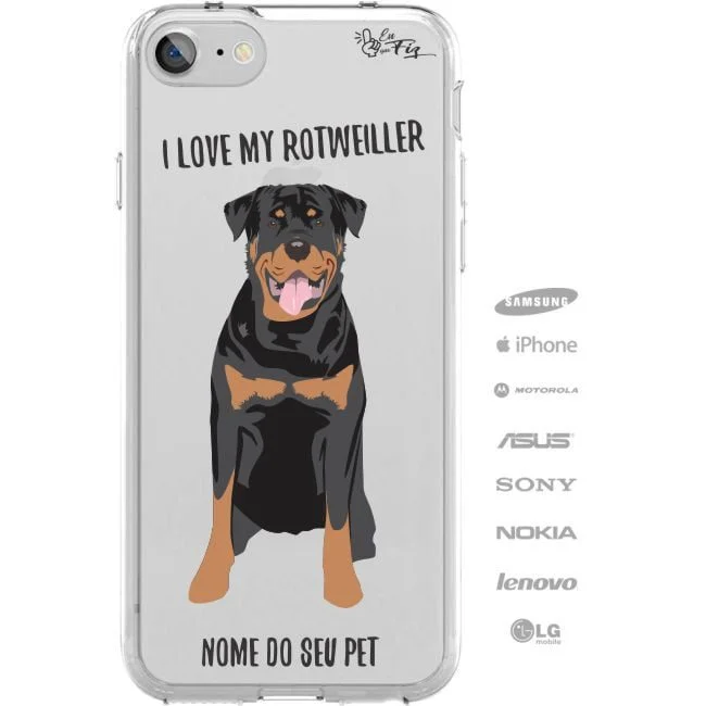 Capinha Personalizada Nome - Meu cachorro Rottweiler