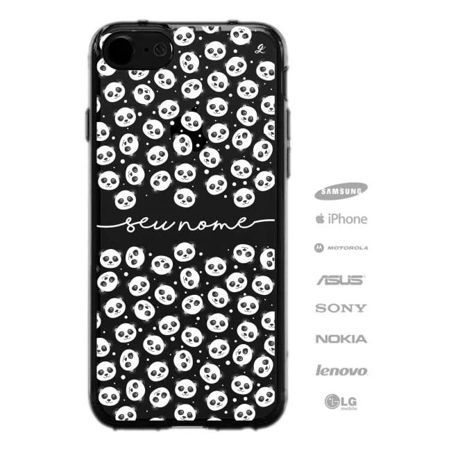Capinha Personalizada Nome Letra cursiva Pandas-2150