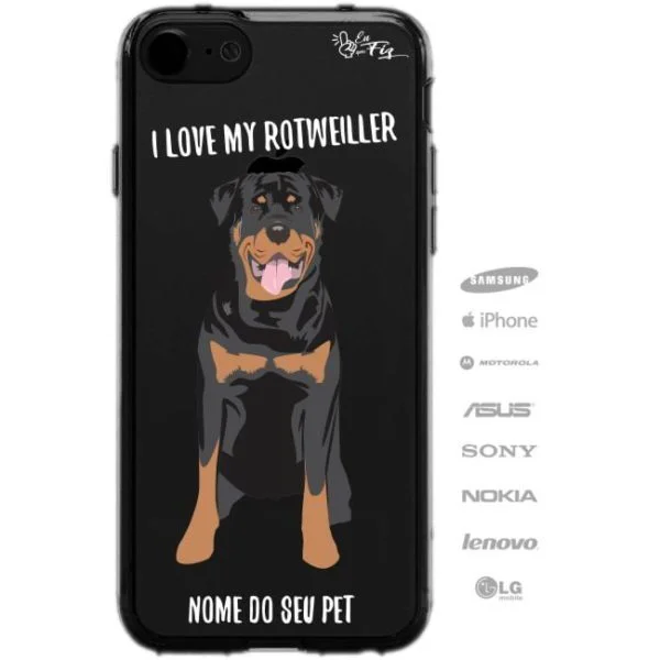 Capinha Personalizada Nome - Meu cachorro Rottweiler