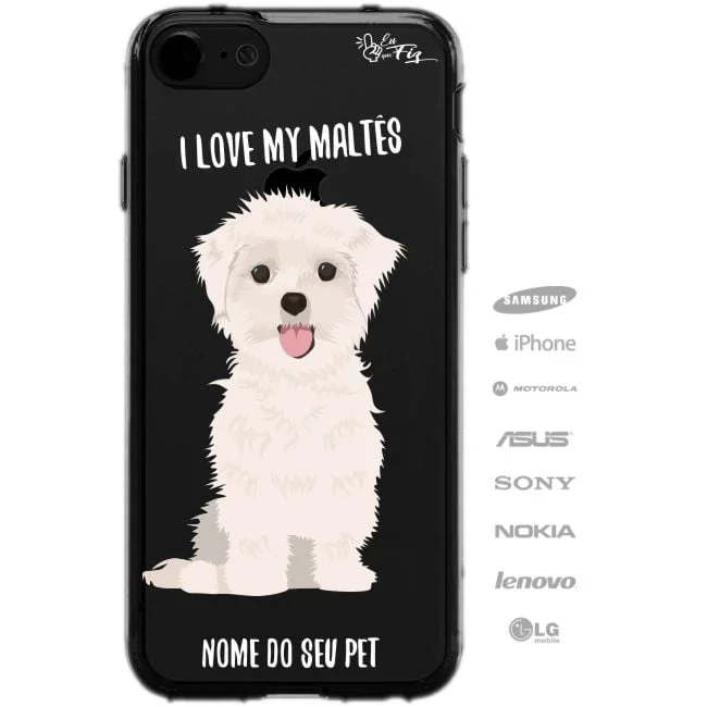 Capinha Personalizada Nome - Meu cachorro Maltês