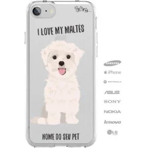 Capinha Personalizada Nome - Meu cachorro Maltês