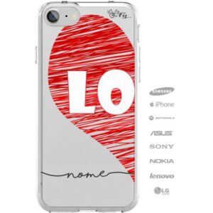 Capinha Personalizada Namorados Love Coração