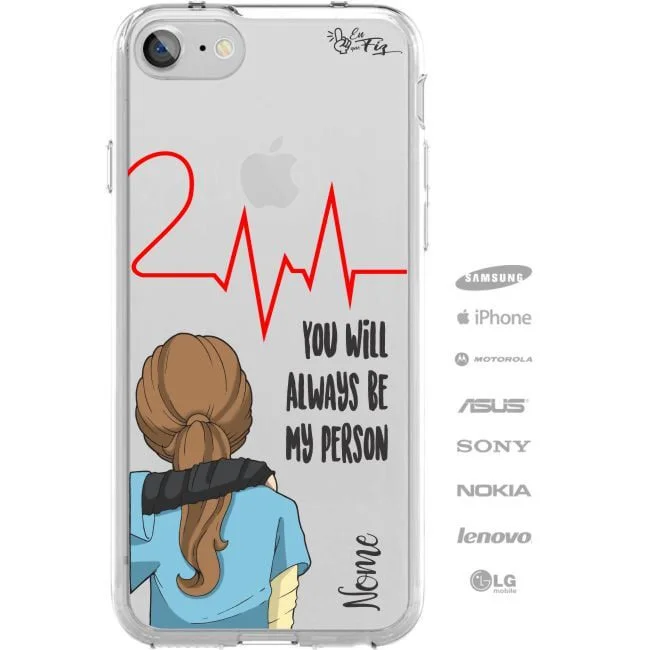 Capinha para Celular Greys Anatomy - You are my person - Grey