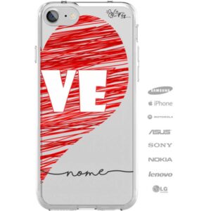 Capinha Personalizada Namorados Love Coração II