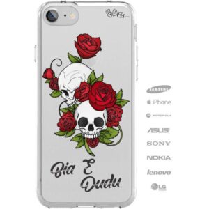 Capinha Personalizada Namorados - Caveiras