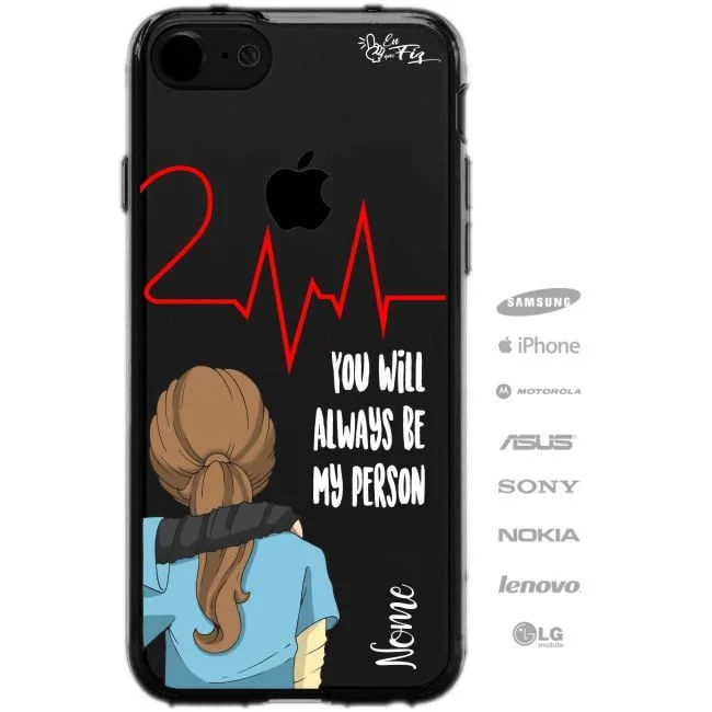 Capinha para Celular Greys Anatomy - You are my person - Grey