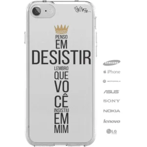 Capinha para celular Quando Penso em Desistir-0