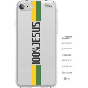 Capinha para celular 100% Jesus