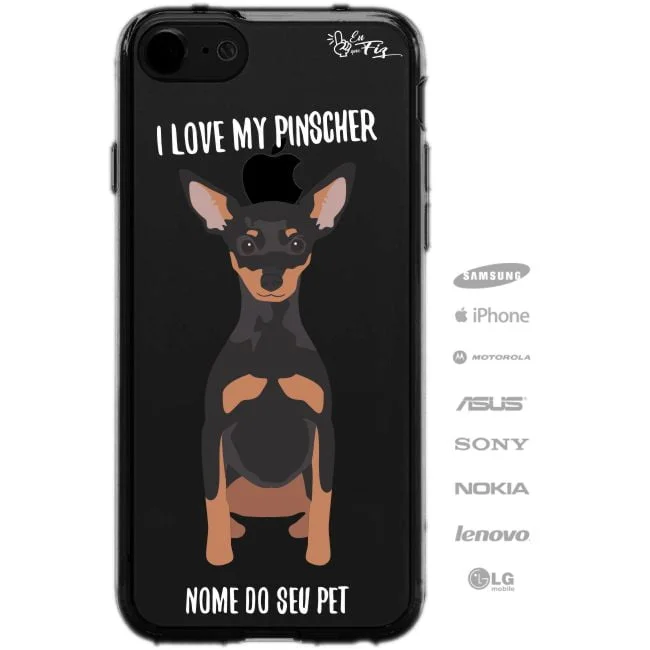 Capinha Personalizada Nome - Meu cachorro Pinscher