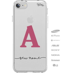 Capinha Personalizada Nome Letra cursiva Monograma