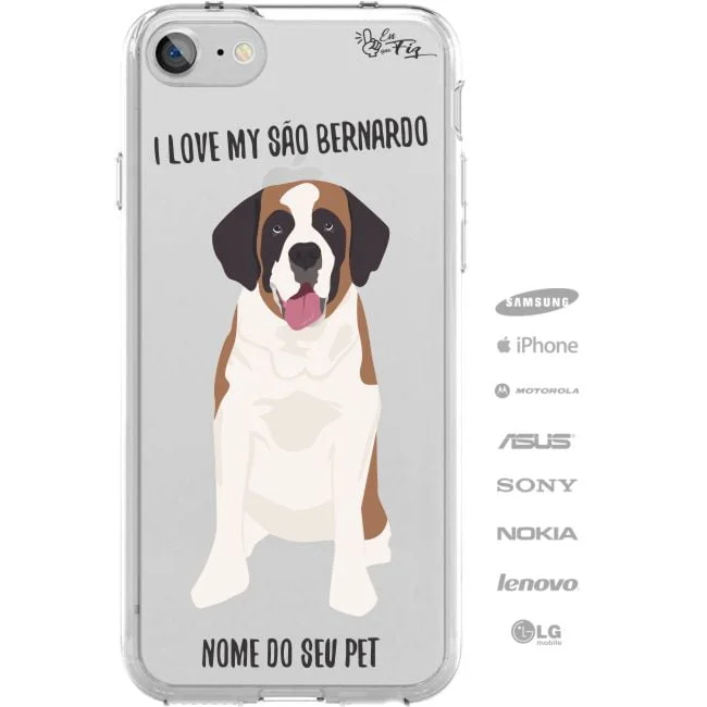 Capinha Personalizada Nome - Meu cachorro São Bernardo