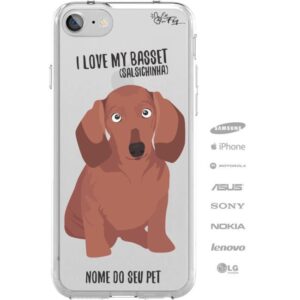 Capinha Personalizada Nome - Meu cachorro Basset Salsichinha