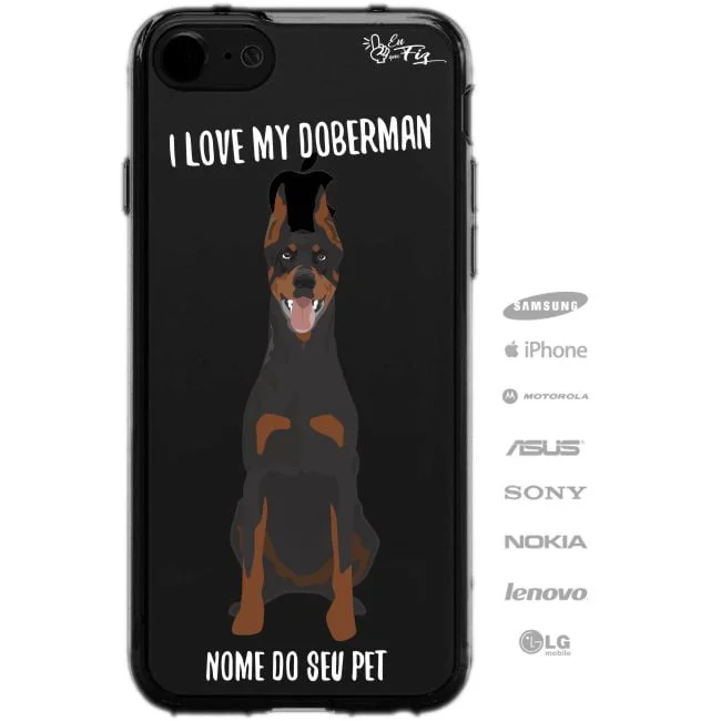 Capinha Personalizada Nome - Meu cachorro Doberman