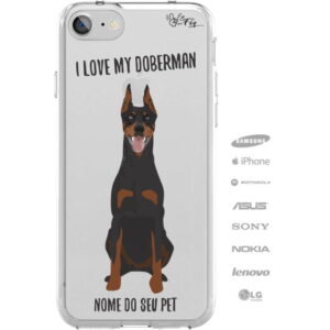 Capinha Personalizada Nome - Meu cachorro Doberman