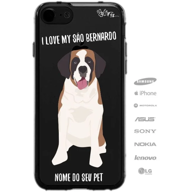 Capinha Personalizada Nome - Meu cachorro São Bernardo