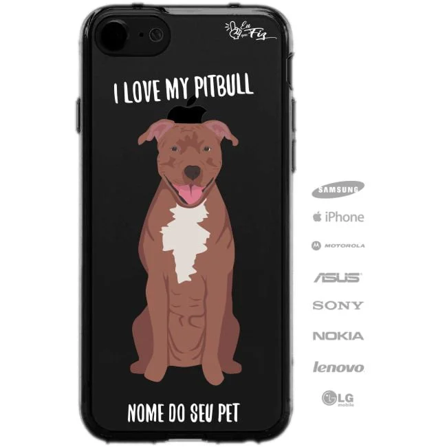 Capinha Personalizada Nome - Meu cachorro Pitbull