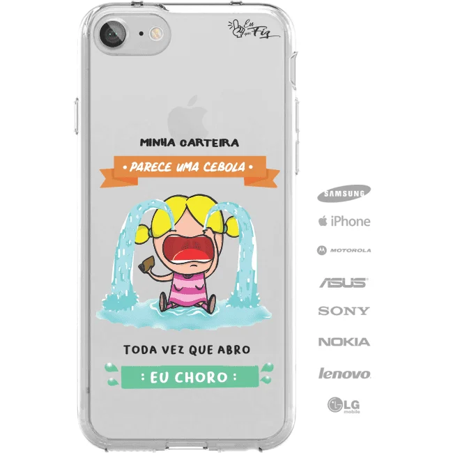 Capinha para Celular Eu choro