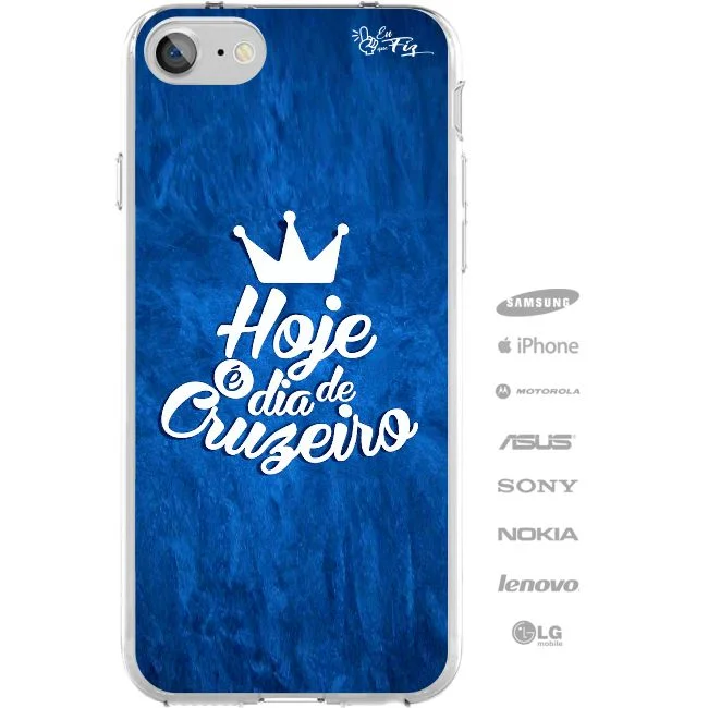 Capinha de Celular Hoje é dia de Cruzeiro