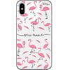 Capinha Personalizada Nome Letra cursiva Flamingo