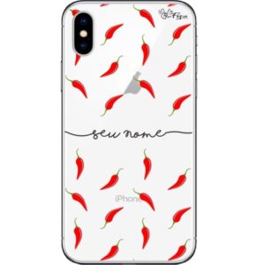 Capinha Personalizada Nome Letra cursiva Pimentinhas