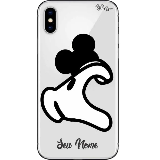 Capinha Personalizada Mickey e Minnie Mãozinhas- Meninos
