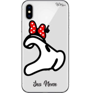 Capinha Personalizada Mickey e Minnie Mãozinhas- Meninas