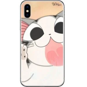 Capinha de Celular Gatinho Lambendo a capinha
