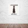 Quadro / Placa Decorativa Personalizada I Love My Doberman 20X20
