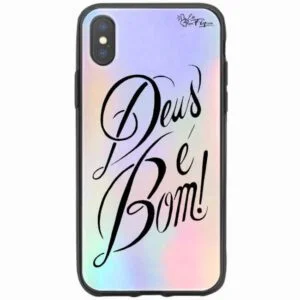 Capinha Holográfica Deus é Bom