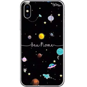 Capinha Personalizada Nome Planetinhas