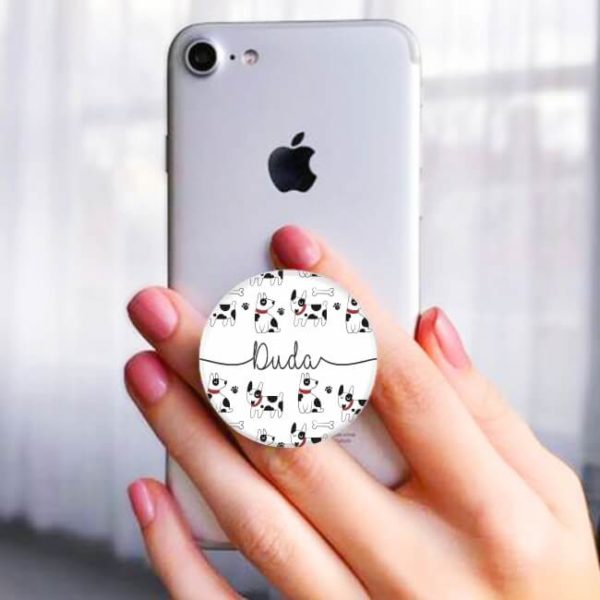 Pop Socket Personalizado Nome Cachorrinhos-4117
