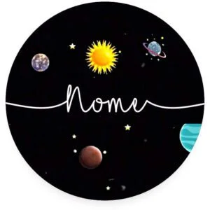 Pop Socket Personalizado Nome Planetinhas