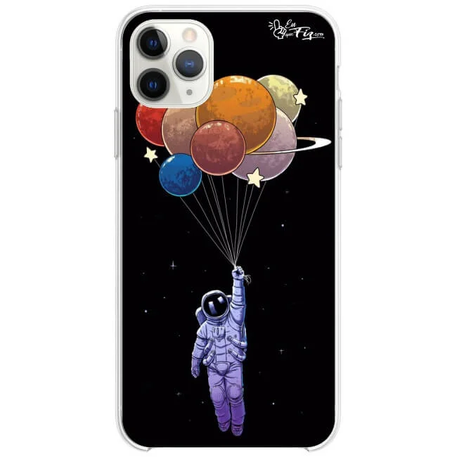 Capinha de Celular Astronauta e balões