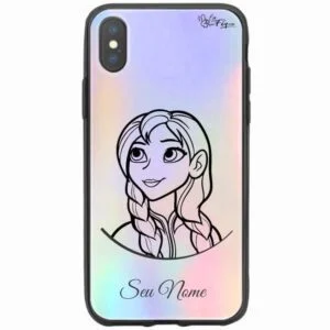 Capa Holográfica Personalizada Princesas Disney - Ana - Frozen